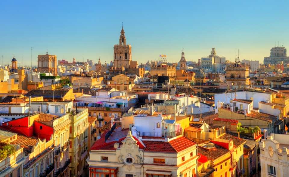 Foto aérea de una ciudad